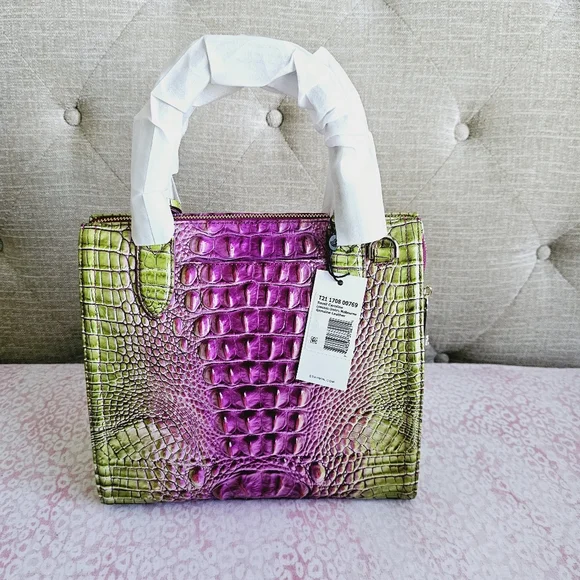 NWT Brahmin Limeade Ombre Melbourne Small Caroline - Picture 13 of 16